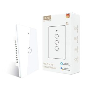 Interruptor Inteligente WiFi MOES Touch Sin Neutro - 1 Módulo