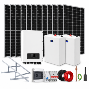 Kit Solar Híbrido 10 kW 220 VAC con 20 kWh en Baterías de Litio