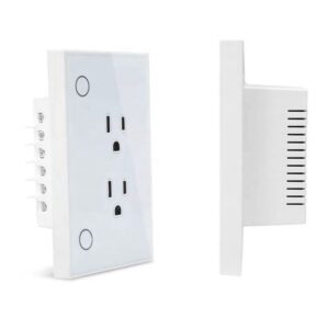 Tomacorriente Inteligente WiFi Doble 16A Compatible con Alexa y Google Home