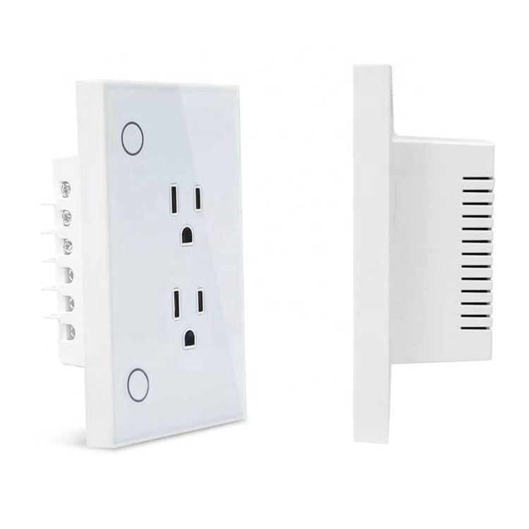 Tomacorriente Inteligente WiFi Doble 16A Compatible con Alexa y Google Home